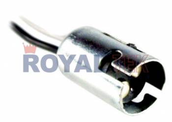 PORTALAMPARA ROYALTEK 2 POLOS SIN SOPORTE - VENTA EN PAQUETES DE 10 UNIDADES ---